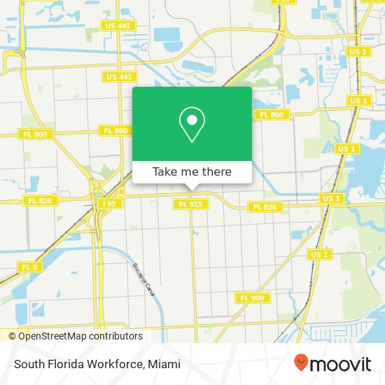 South Florida Workforce map