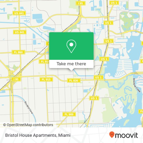 Bristol House Apartments map