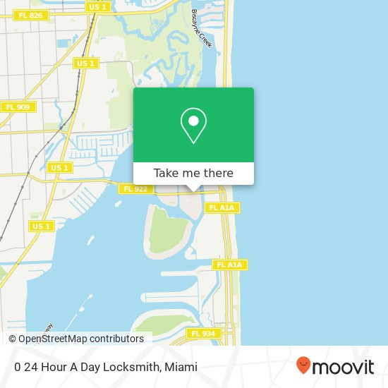 Mapa de 0 24 Hour A Day Locksmith