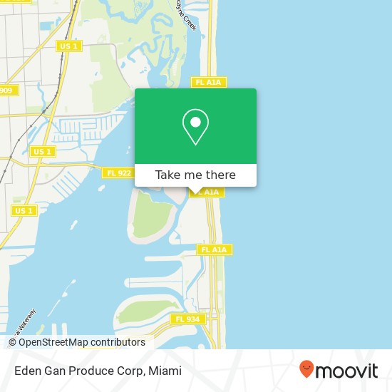 Eden Gan Produce Corp map