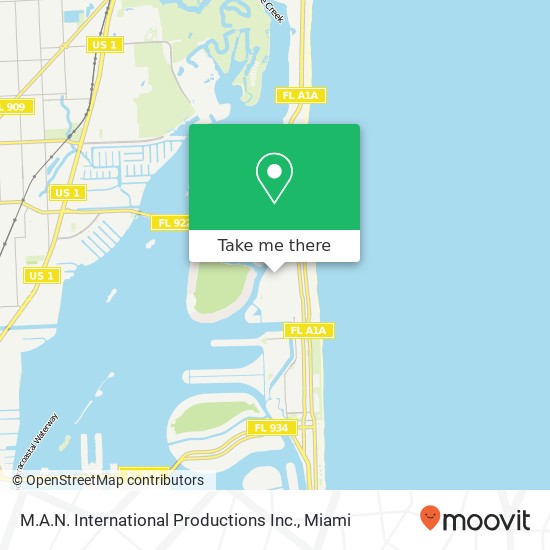 M.A.N. International Productions Inc. map