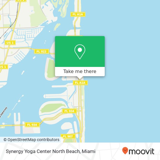 Mapa de Synergy Yoga Center North Beach