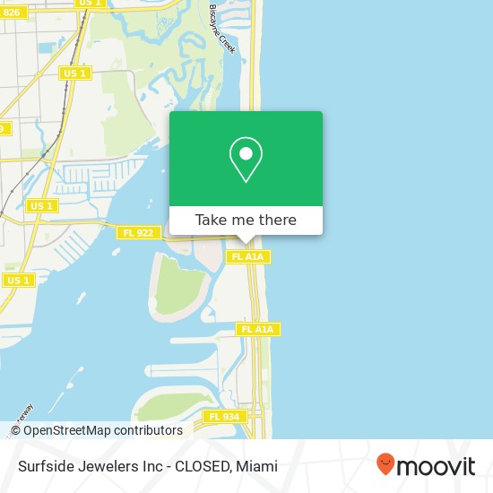 Surfside Jewelers Inc - CLOSED map