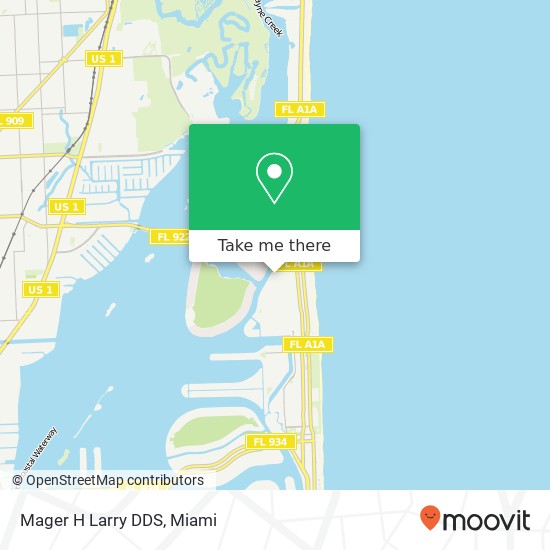 Mager H Larry DDS map