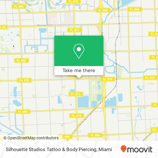 Silhouette Studios Tattoo & Body Piercing map