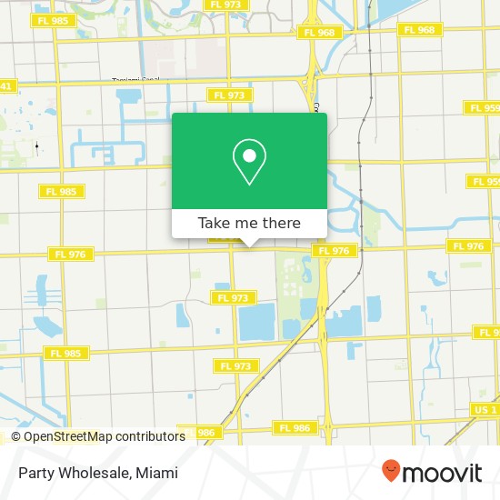 Party Wholesale map