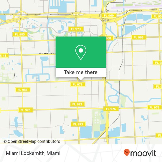 Mapa de Miami Locksmith