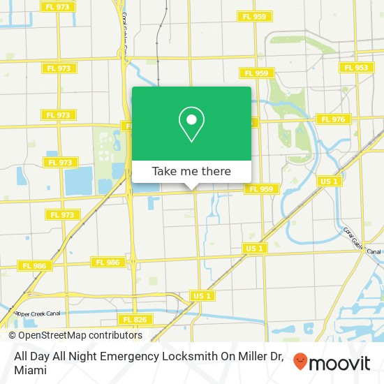 Mapa de All Day All Night Emergency Locksmith On Miller Dr