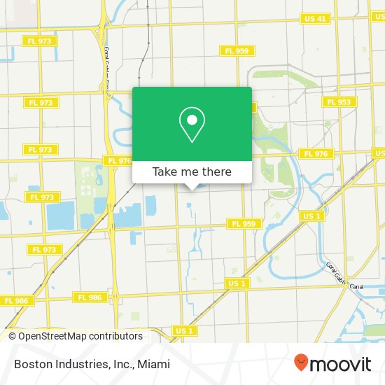 Boston Industries, Inc. map