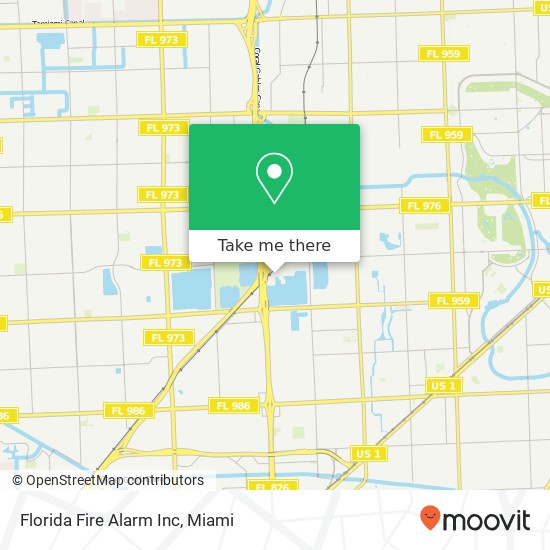 Mapa de Florida Fire Alarm Inc