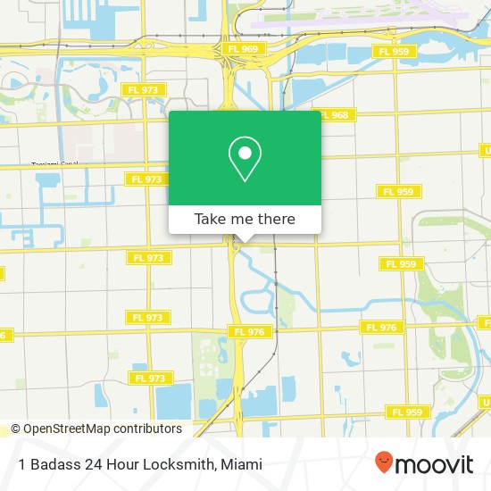 1 Badass 24 Hour Locksmith map