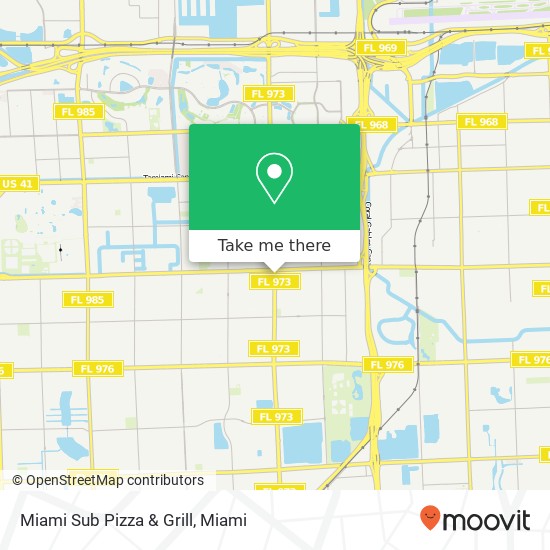 Mapa de Miami Sub Pizza & Grill