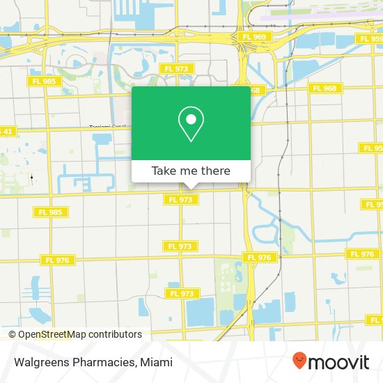 Mapa de Walgreens Pharmacies