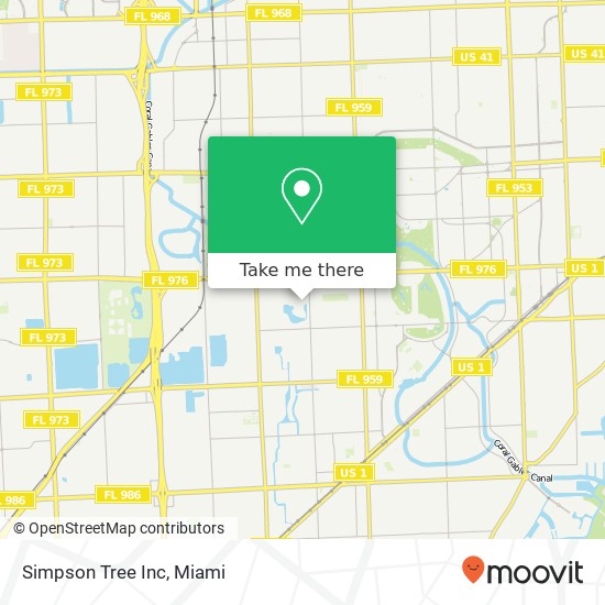 Simpson Tree Inc map