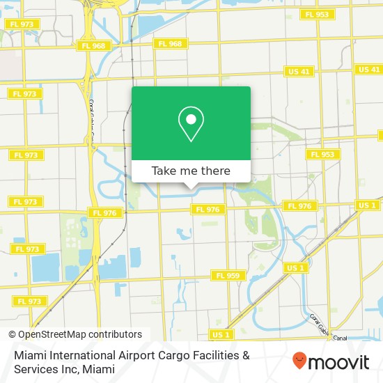 Mapa de Miami International Airport Cargo Facilities & Services Inc
