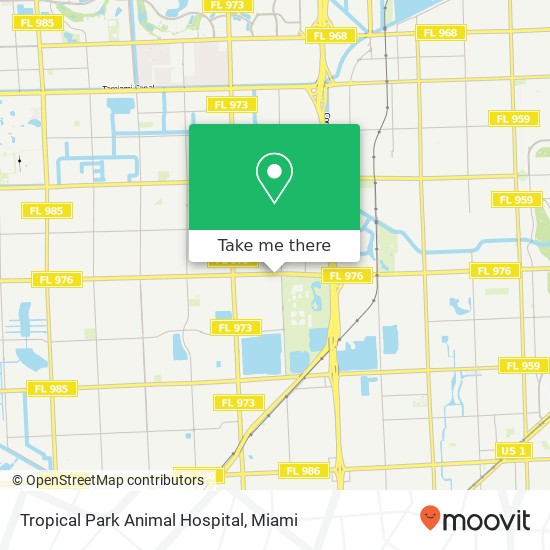 Mapa de Tropical Park Animal Hospital