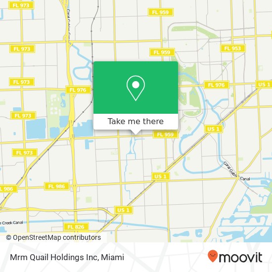 Mrm Quail Holdings Inc map