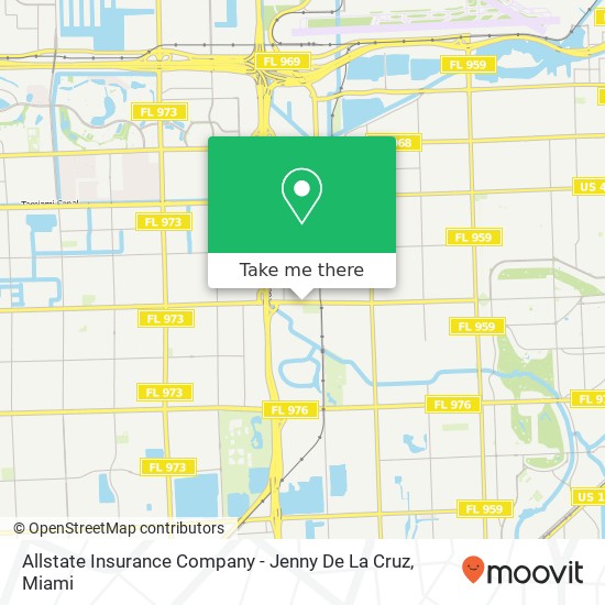 Allstate Insurance Company - Jenny De La Cruz map