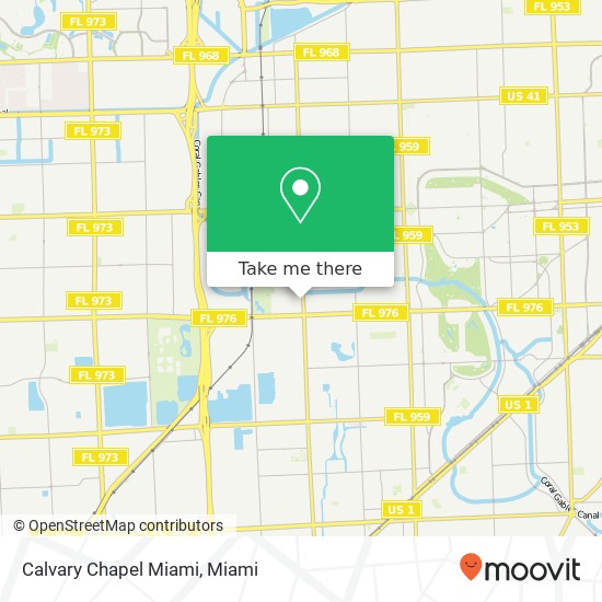 Calvary Chapel Miami map