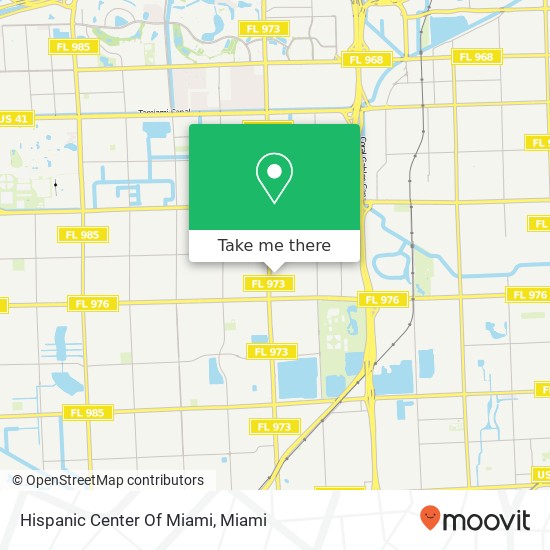 Mapa de Hispanic Center Of Miami