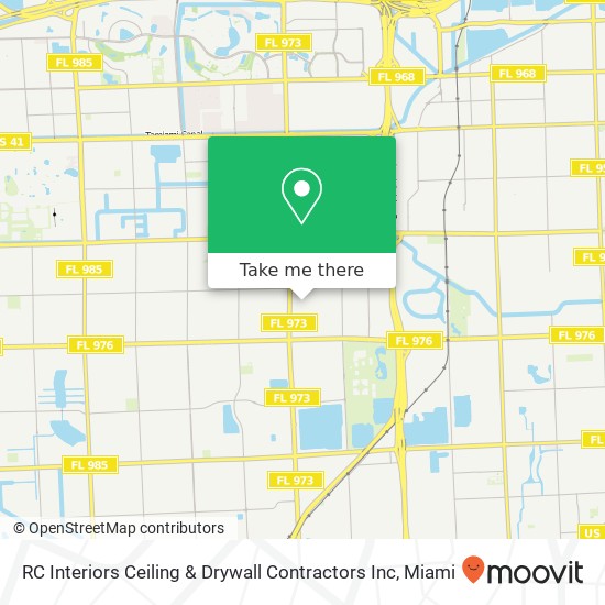 RC Interiors Ceiling & Drywall Contractors Inc map