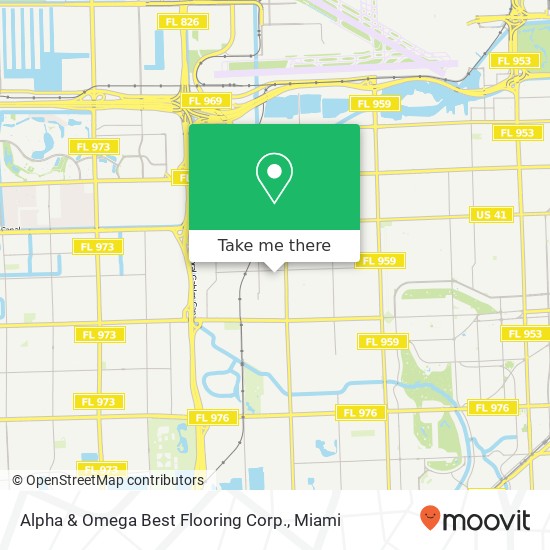 Alpha & Omega Best Flooring Corp. map