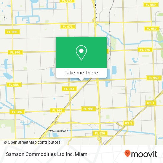 Samson Commodities Ltd Inc map