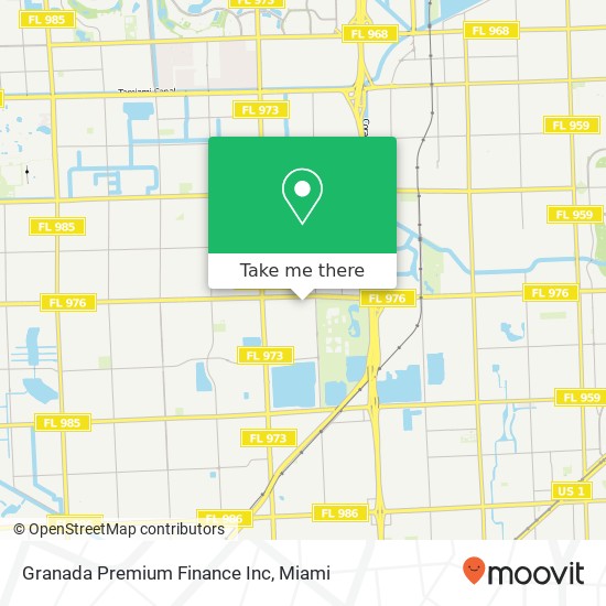 Granada Premium Finance Inc map