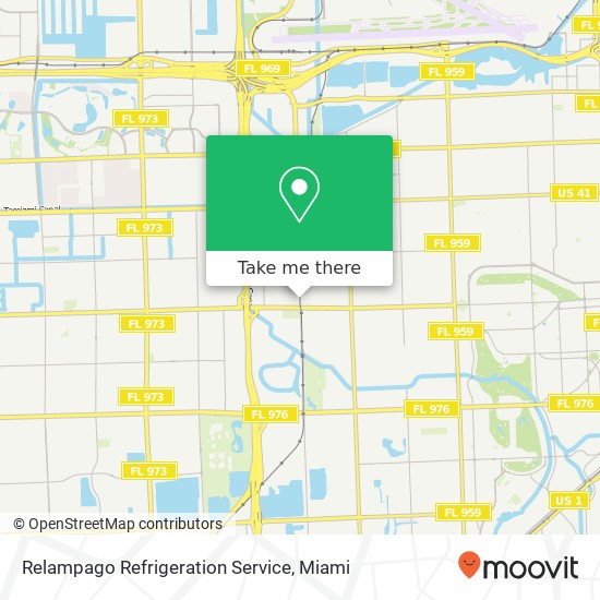 Relampago Refrigeration Service map