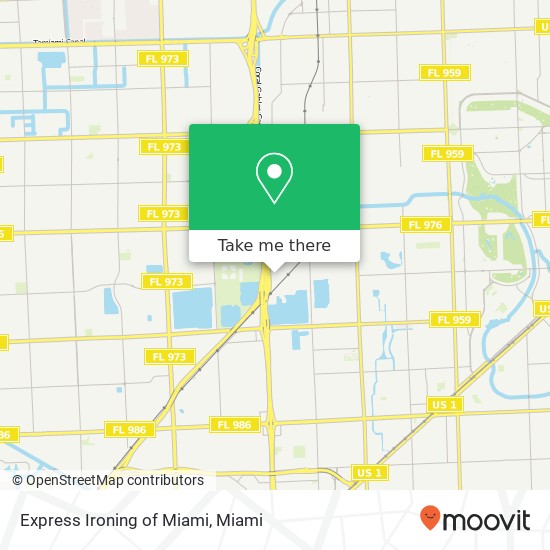 Express Ironing of Miami map