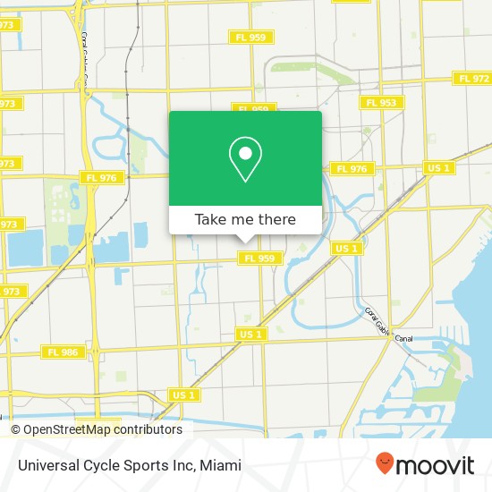 Mapa de Universal Cycle Sports Inc