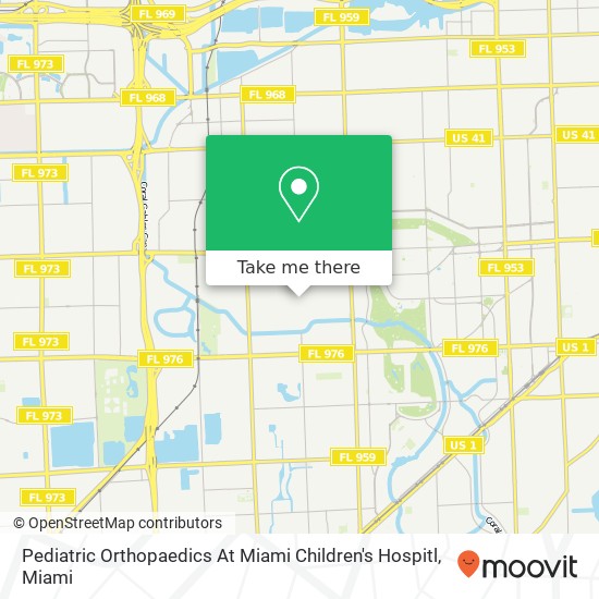 Pediatric Orthopaedics At Miami Children's Hospitl map