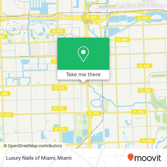 Mapa de Luxury Nails of Miami