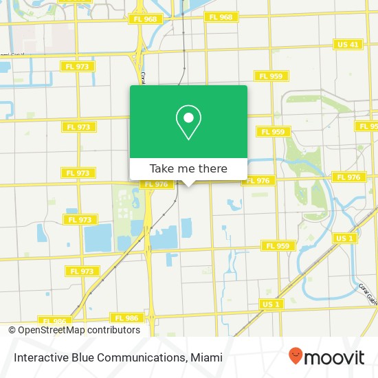 Interactive Blue Communications map