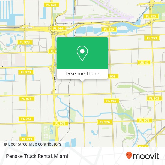 Mapa de Penske Truck Rental