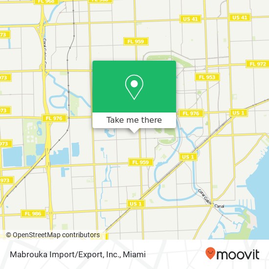 Mabrouka Import/Export, Inc. map