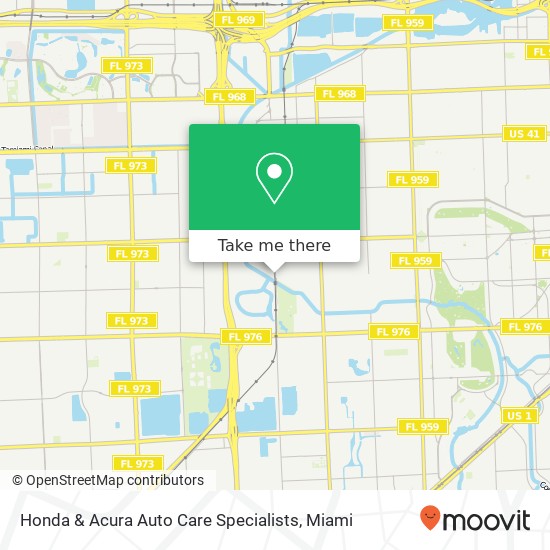 Honda & Acura Auto Care Specialists map