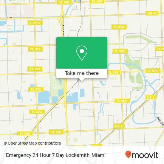 Mapa de Emergency 24 Hour 7 Day Locksmith