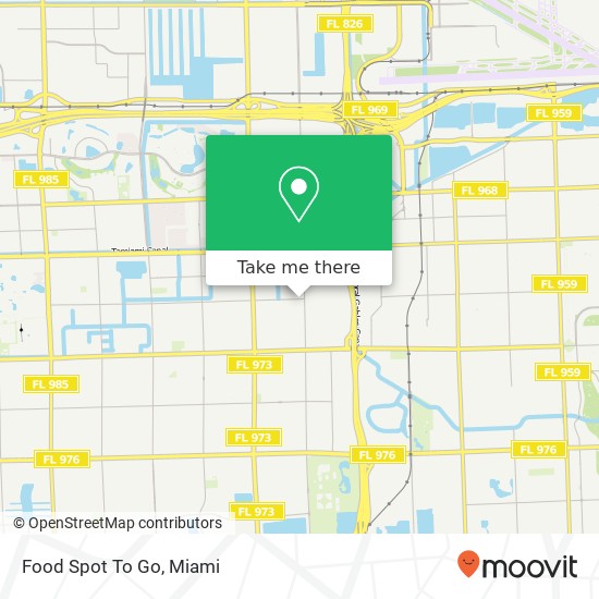 Mapa de Food Spot To Go