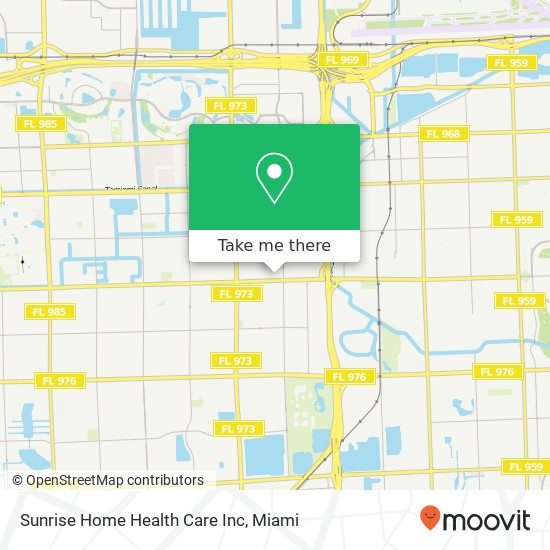 Sunrise Home Health Care Inc map