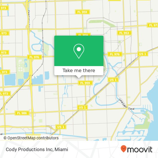 Cody Productions Inc map