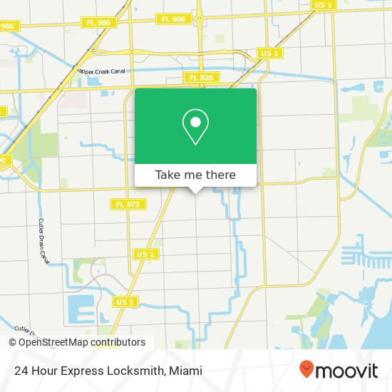 24 Hour Express Locksmith map