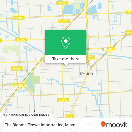 Mapa de The Blooms Flower Importer Inc