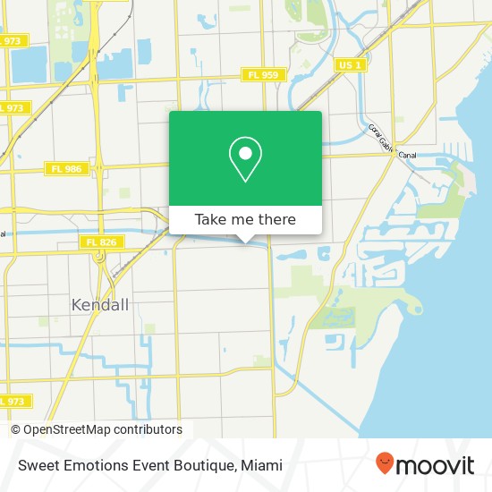Mapa de Sweet Emotions Event Boutique
