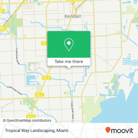 Tropical Way Landscaping map