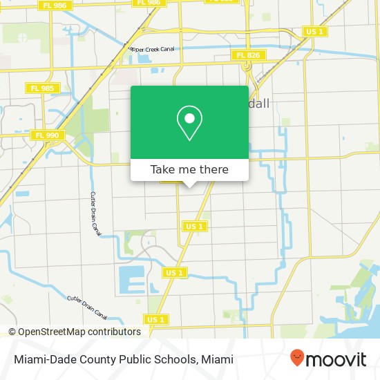 Miami-Dade County Public Schools map