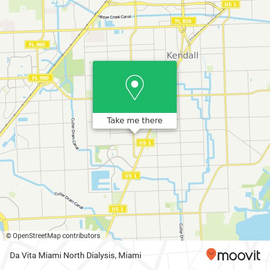 Mapa de Da Vita Miami North Dialysis