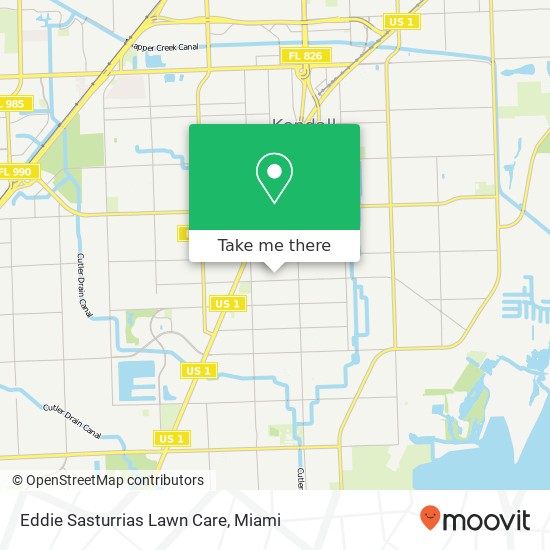 Eddie Sasturrias Lawn Care map