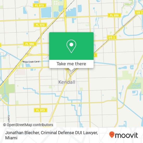 Mapa de Jonathan Blecher, Criminal Defense DUI Lawyer