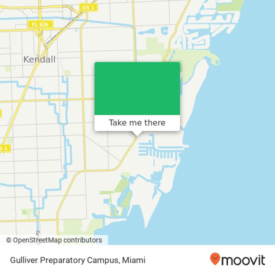 Gulliver Preparatory Campus map